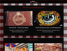 Tablet Screenshot of caravanadelapizza.com